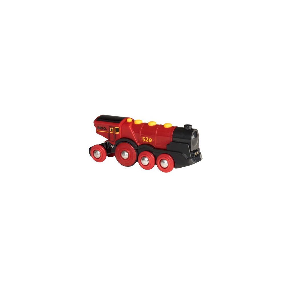Czerwona lokomotywa na baterie - Brio
