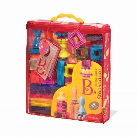 Klocki jeżyki w Torbie Bristle Blocks Stackadoos - B. toys