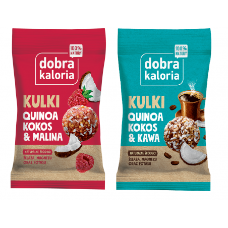 2x Quinoa na okrągło Kokos & Malina, Kawa & Kokos - dobra kaloria