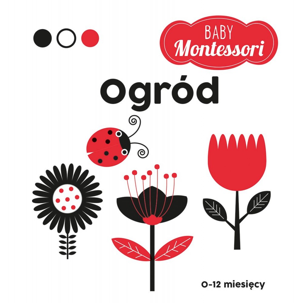 Książeczka Kontrastowa BABY Montessori. Ogród
