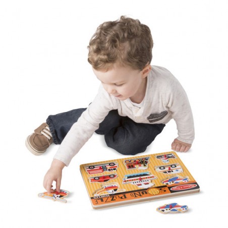 Puzzle Dźwiękowe Pojazdy - Melissa & Doug