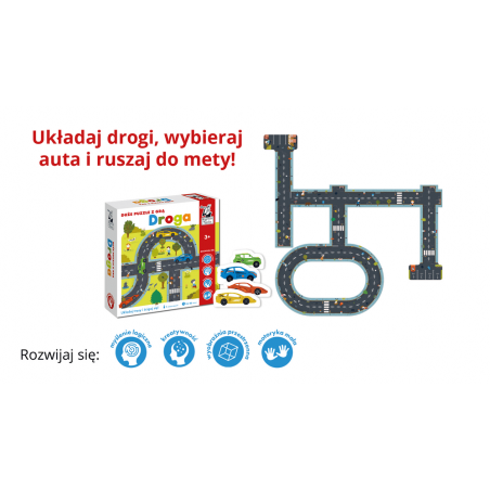 Droga. Duże puzzle z grą - Kapitan Nauka