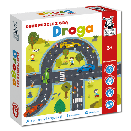 Droga. Duże puzzle z grą - Kapitan Nauka