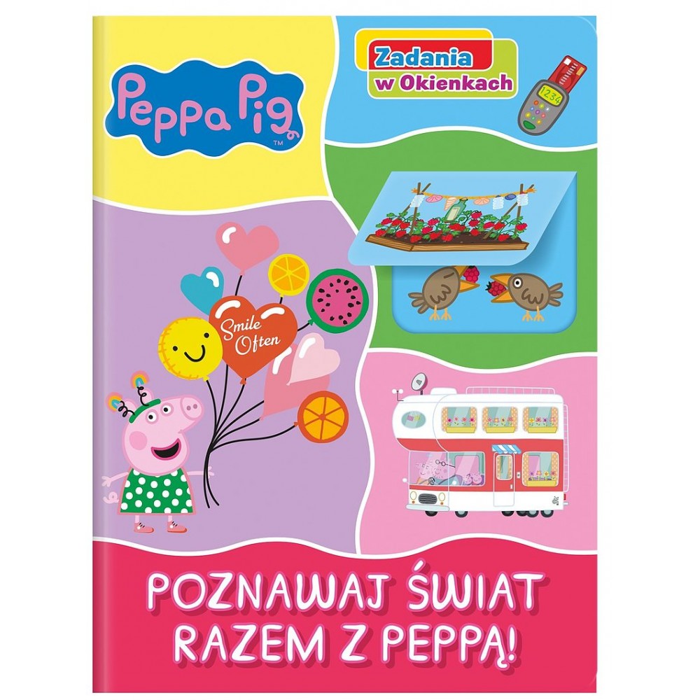 Poznawaj świat razem z Peppą! Zadania w Okienkach. Świnka Peppa