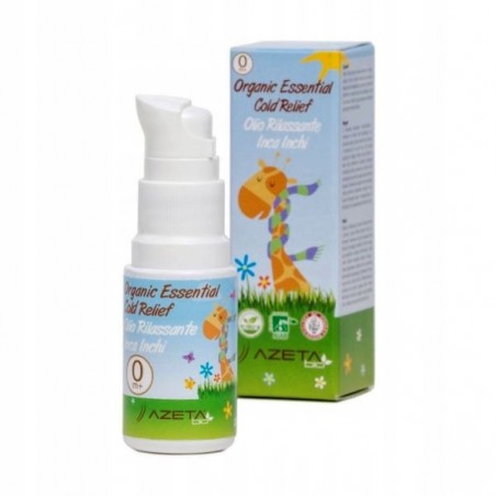 Organiczny olejek na przeziębienia i udrażniający drogi oddechowe dla dzieci - Azeta Bio