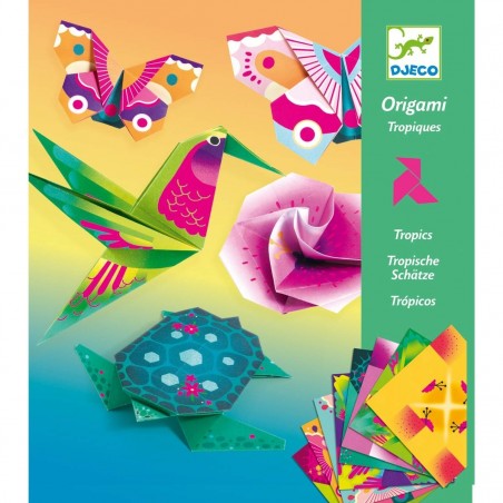 Origami Tropiki Dekoracje z Papieru - Djeco