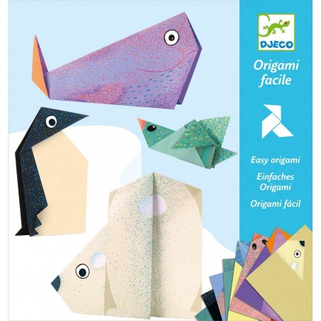 Origami Zwierzęta Polarne z Papieru - Djeco