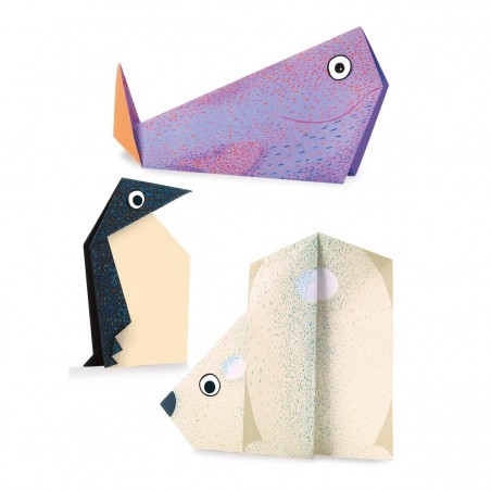 Origami Zwierzęta Polarne z Papieru - Djeco