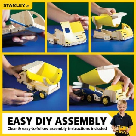 Zestaw do Konstruowania DIY Żółta Wywrotka - Stanley Jr.