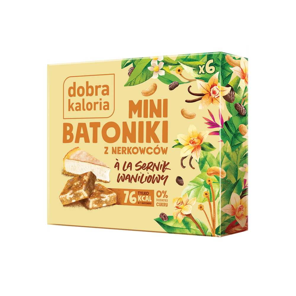 Mini batoniki a'la sernik waniliowy - 102 g (6 szt.) - Dobra Kaloria