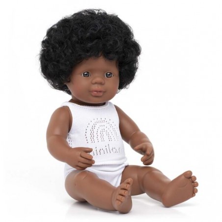 Pachnąca Lalka Dziewczynka Afroamerykanka 38cm - Miniland Doll