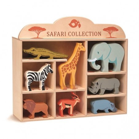 Drewniane Figurki Zwierzęta Safari - Tender Leaf Toys