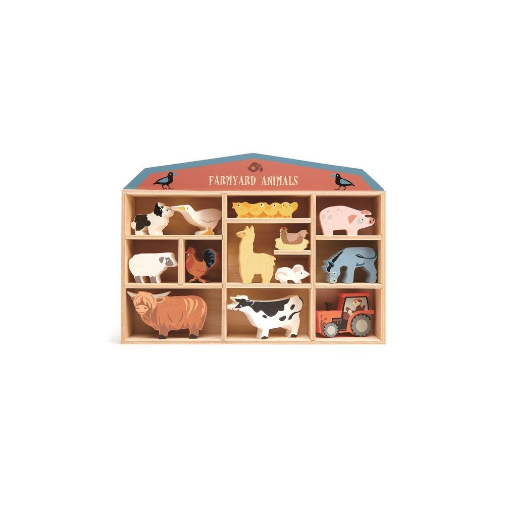 Drewniane Figurki Zwierzęta na Farmie - Tender Leaf Toys