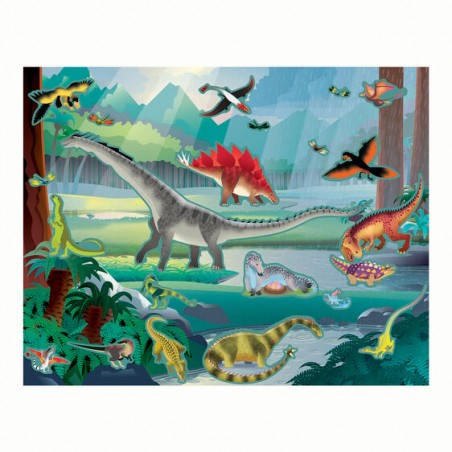 Wielorazowe Naklejki Dinozaury Prehistoria - Melissa & Doug