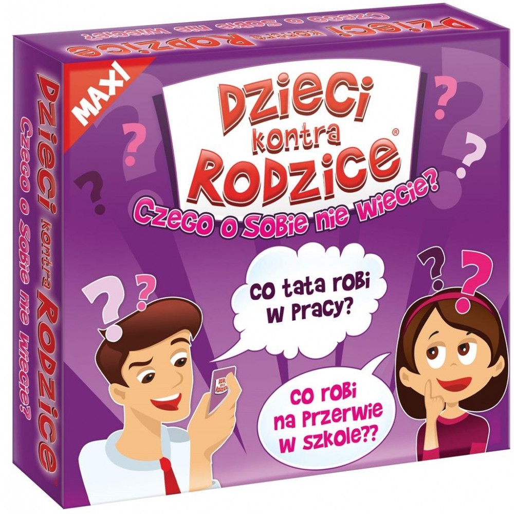 Dzieci kontra Rodzice. Czego o sobie nie wiecie? MAXI Gra Towarzyska