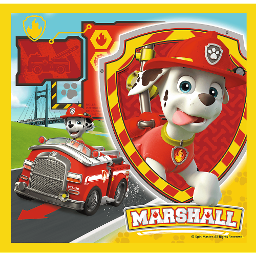 Puzzle 3w1 Psi Patrol Marshall, Rubble i Chase - Trefl