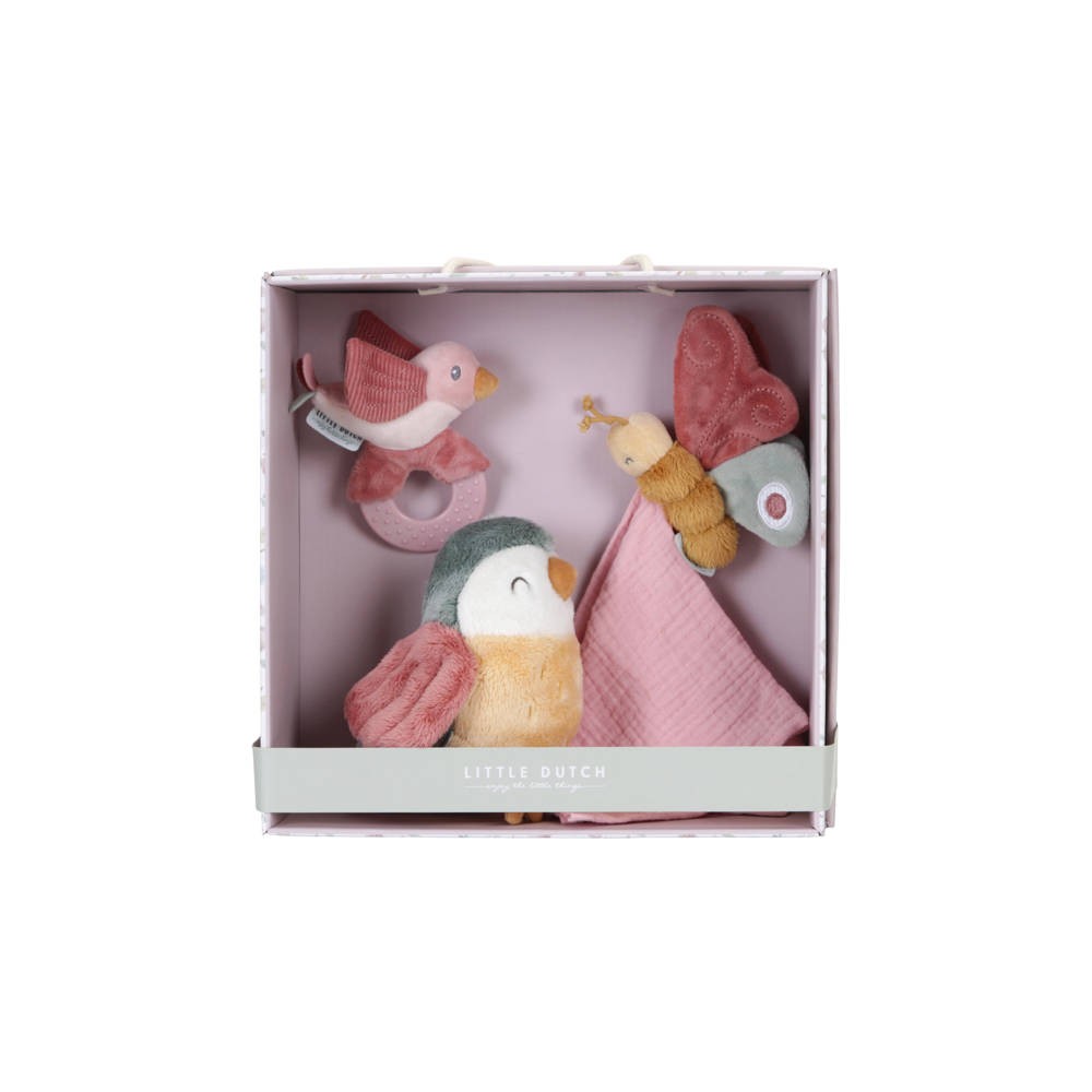 Zestaw na prezent dla Niemowlaka Flowers & Butterflies Giftbox - Little Dutch
