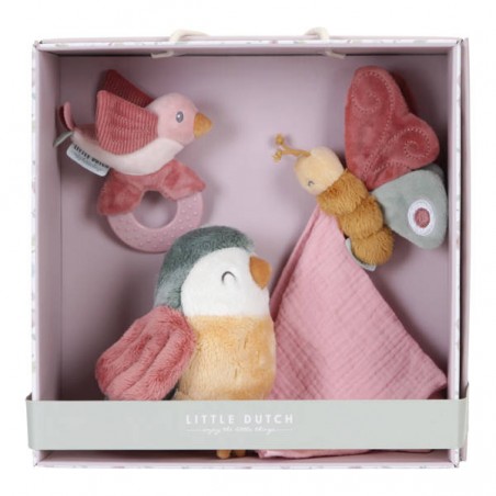 Zestaw na prezent dla Niemowlaka Flowers & Butterflies Giftbox - Little Dutch