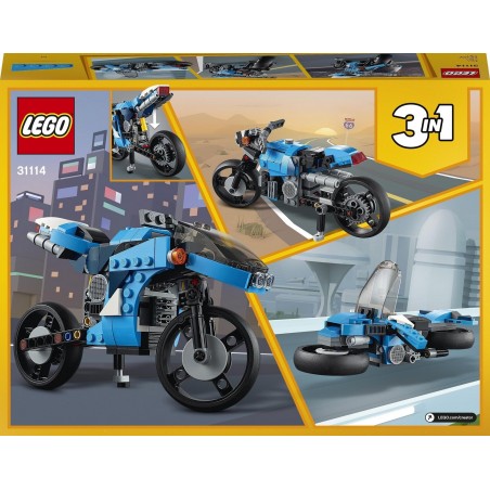 Klocki LEGO Creator 3w1 Supermotocykl 31114