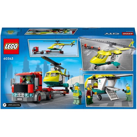 Klocki Lego CITY 60343 Laweta helikoptera ratunkowego