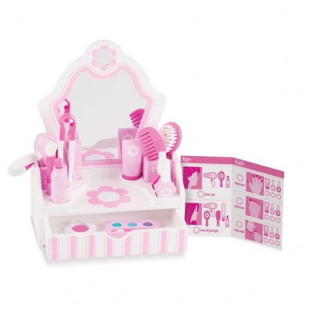 Toaletka dla Dziewczynki Drewniana Beauty Salon - Melissa & Doug