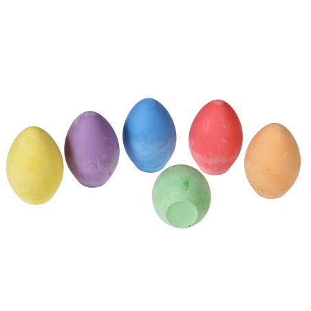 Kolorowa Kreda 6 szt. Jajka w Wytłaczance - Rex London