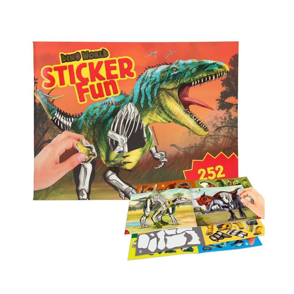 Album z naklejkami Dinozaury Dino World - Depesche