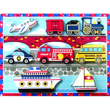 Drewniane Figurki Pojazdy 9 el. - Melissa & Doug