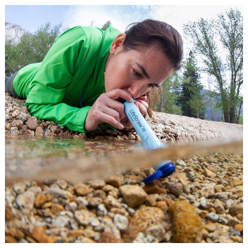 Słomka Życia Filtr do Wody Niebieski 3 szt. - LifeStraw