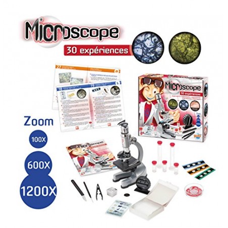 Mikroskop dla Dzieci 30 Doświadczeń z Akcesoriami - Buki