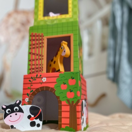 Pudełka Układanka ze Zwierzątkami Farma - Woopie