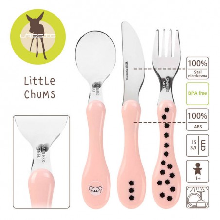 Sztućce dla dzieci: nóż, widelec i łyżka Myszka - Lassig