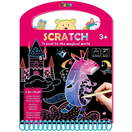 Wydrapywanki i Kolorowanki Magiczny Świat Scratch - Avenir