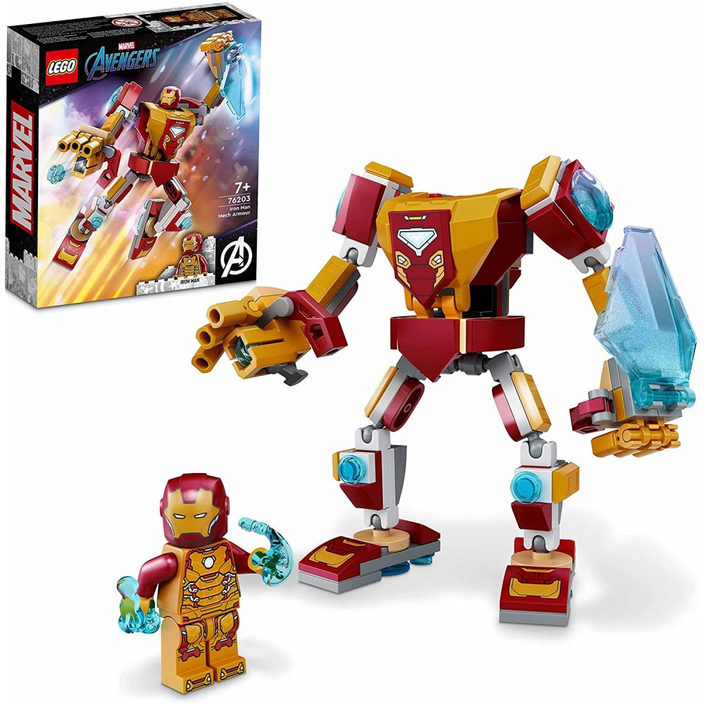 Super Heroes Mechaniczna zbroja Iron Mana 76203 - LEGO