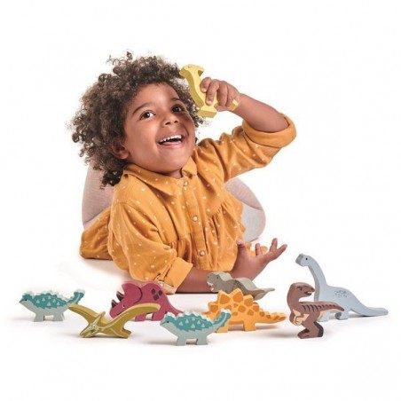 Drewniane Figurki Dinozaury - Tender Leaf Toys