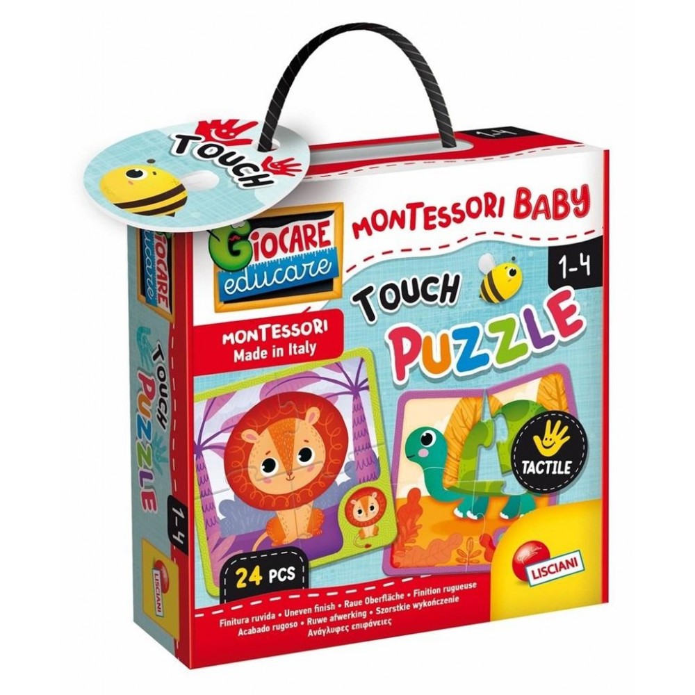 Dotykowe puzzle 24 el. Montessori Baby