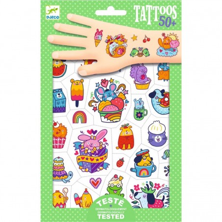 Tatuaże dla Dzieci Sweet Mimi 50 wzorów - Djeco