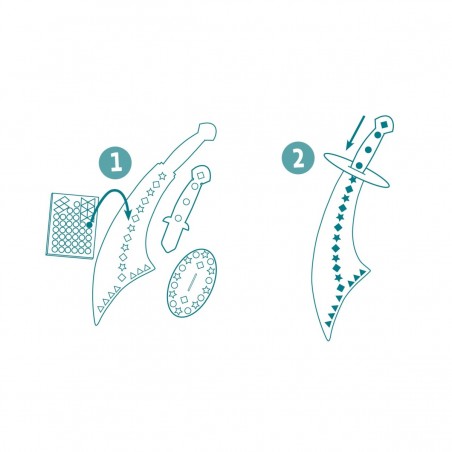 Szable Pirackie DIY Wykonaj i Ozdabiania Samodzielnie - Djeco
