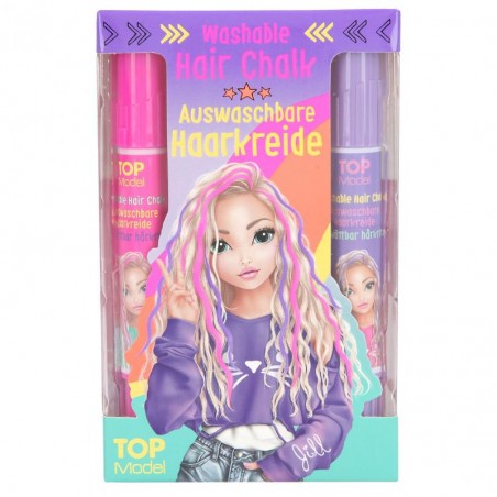 Zmywalna kreda do włosów Hair Chalk Pens róż fiolet - TOPModel