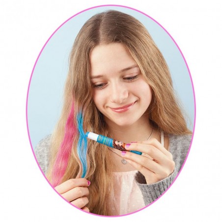 Zmywalna kreda do włosów Hair Chalk Pens róż niebieski - TOPModel