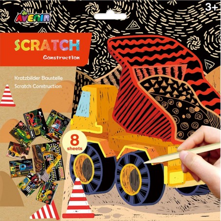 Wydrapywanki Maszyny Budowlane 8 szt. Scratch Space - Avenir