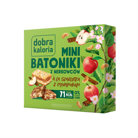 Mini batoniki a'la szarlotka - 102 g (6 szt.) - Dobra Kaloria