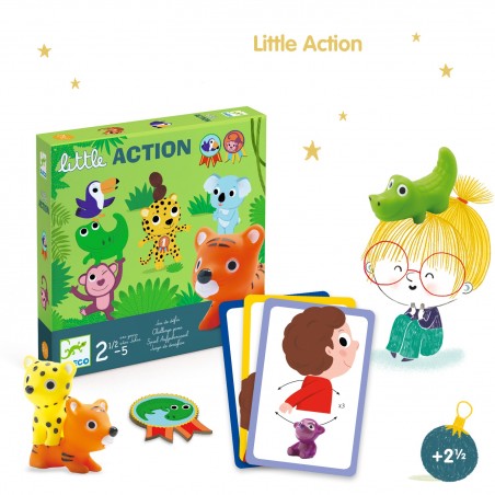 Gra planszowa 2+ Wyzwanie Little Action - Djeco