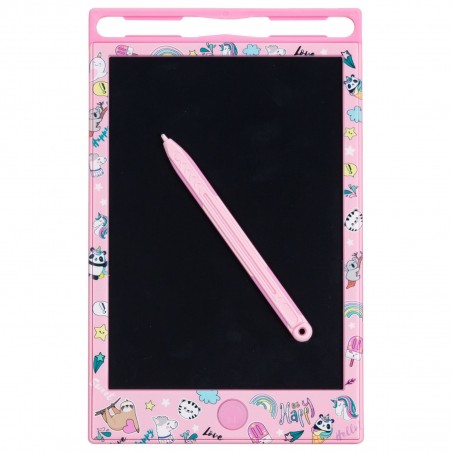 Różowy Tablet do rysowania LCD Jednorożec - Kidea