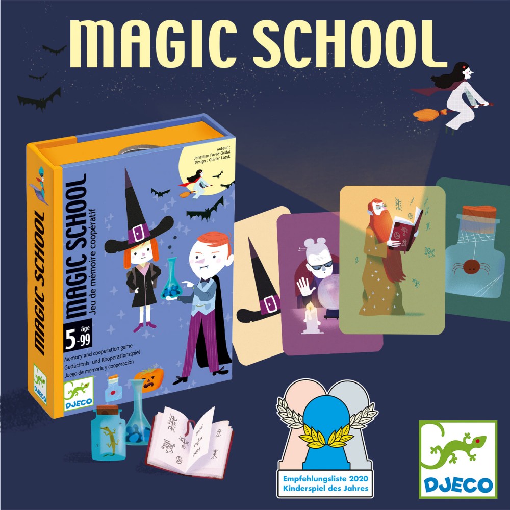 Gra Karciana Magic School od 5 lat - Djeco