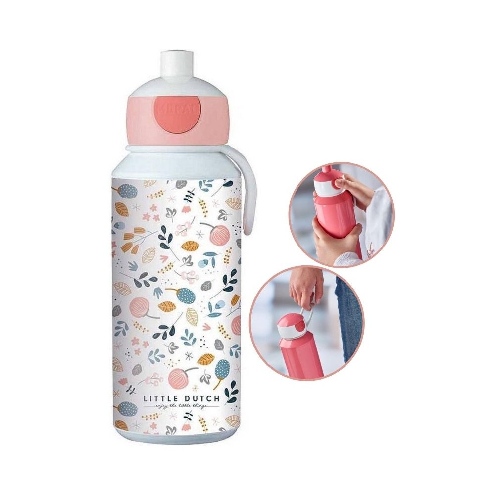 Butelka Bidon 400ml Spring Flowers - Little Dutch