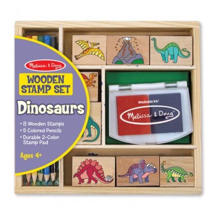 Stempelki Dinozaury z Tuszem i Kredkami - Melissa & Doug