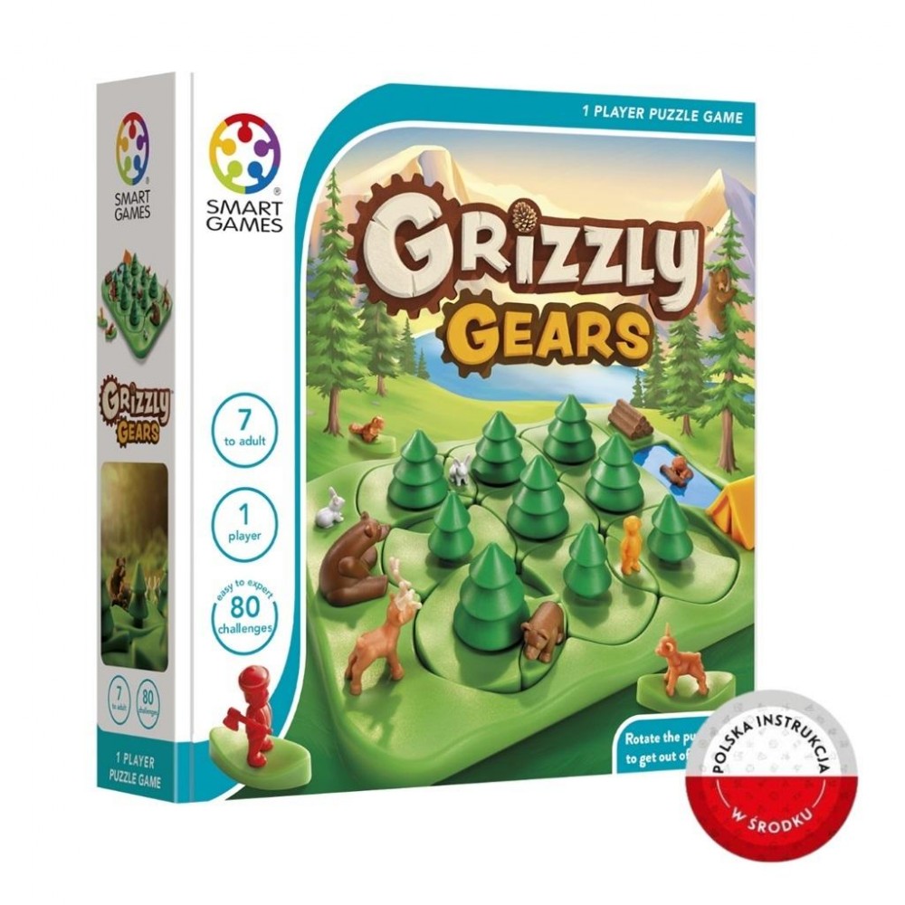 Jednoosobowa Gra dla Dzieci 7+ Grizzly Gears - Smart Games