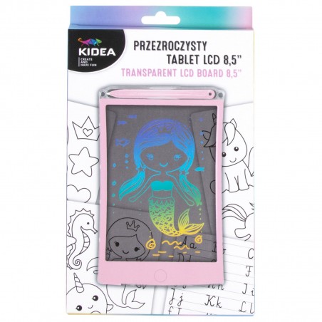 Tablet do rysowania z Kolorowym Wyświetlaczem LCD Znikopis Transparentny - Kidea