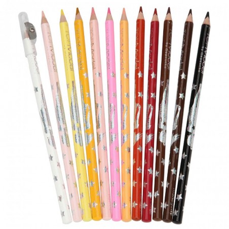 Kredki w Naturalnych Odcieniach Skóry i Włosów Coloured Pencil- TOPModel